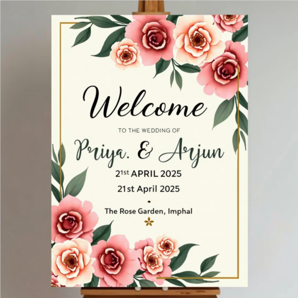Wedding Board Printing on Sunboard with UV Printer