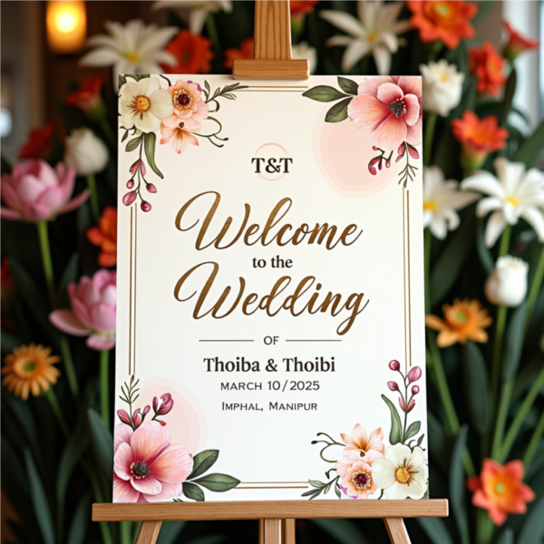 Wedding Board UV Printing on Acrylic - Image 5