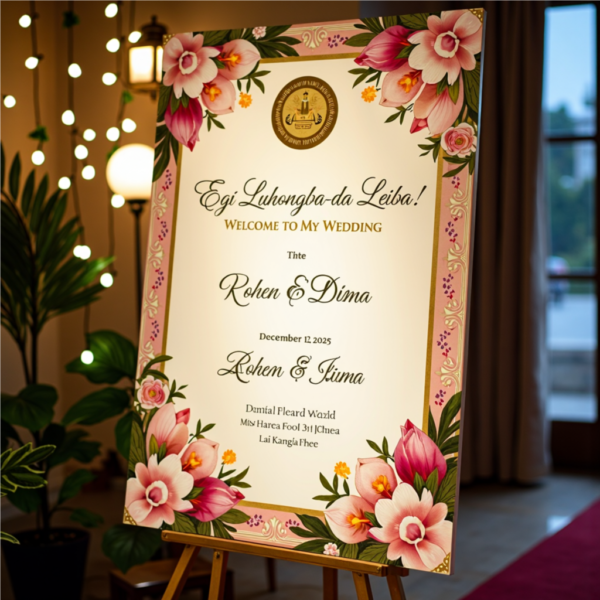 Wedding Board UV Printing on Acrylic - Image 4