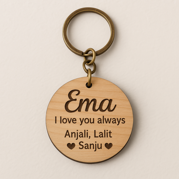 Custom Wooden Keychain Making Services in Imphal – Personalized Gifts & Engraving - Image 3