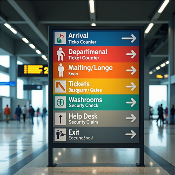 Custom UV Printed Wayfinding Signage – Indoor & Outdoor Directional Signs - Image 4