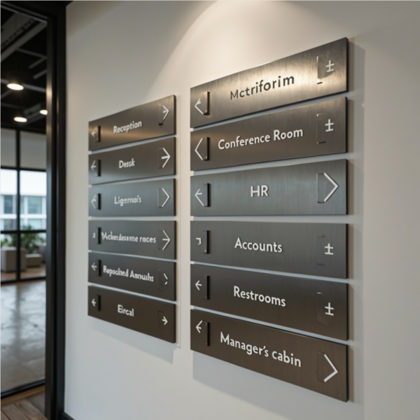 Custom UV Printed Wayfinding Signage – Indoor & Outdoor Directional Signs - Image 3