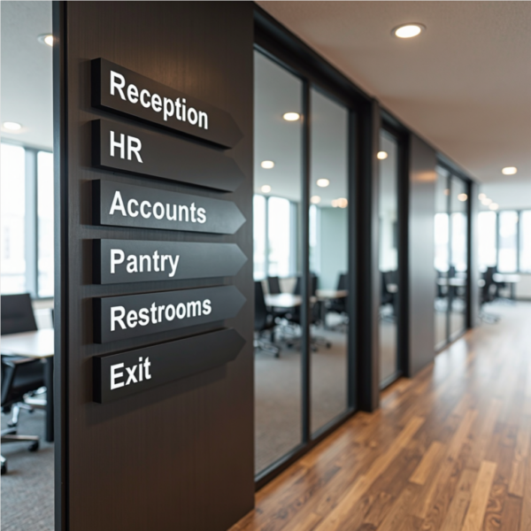 Custom UV Printed Wayfinding Signage – Indoor & Outdoor Directional Signs - Image 2
