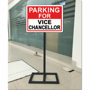 Custom Parking Stand – Iron Frame with ACP Board