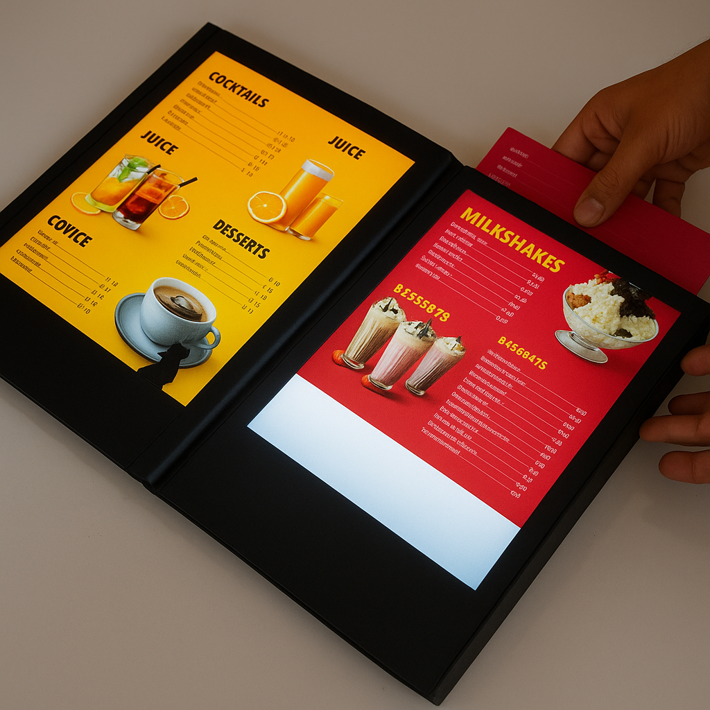 LED Menu Making Service in Imphal – 2 Page / 4 Page Options