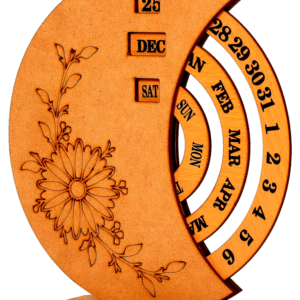 Custom Wooden Desk Organizer with Perpetual Calendar