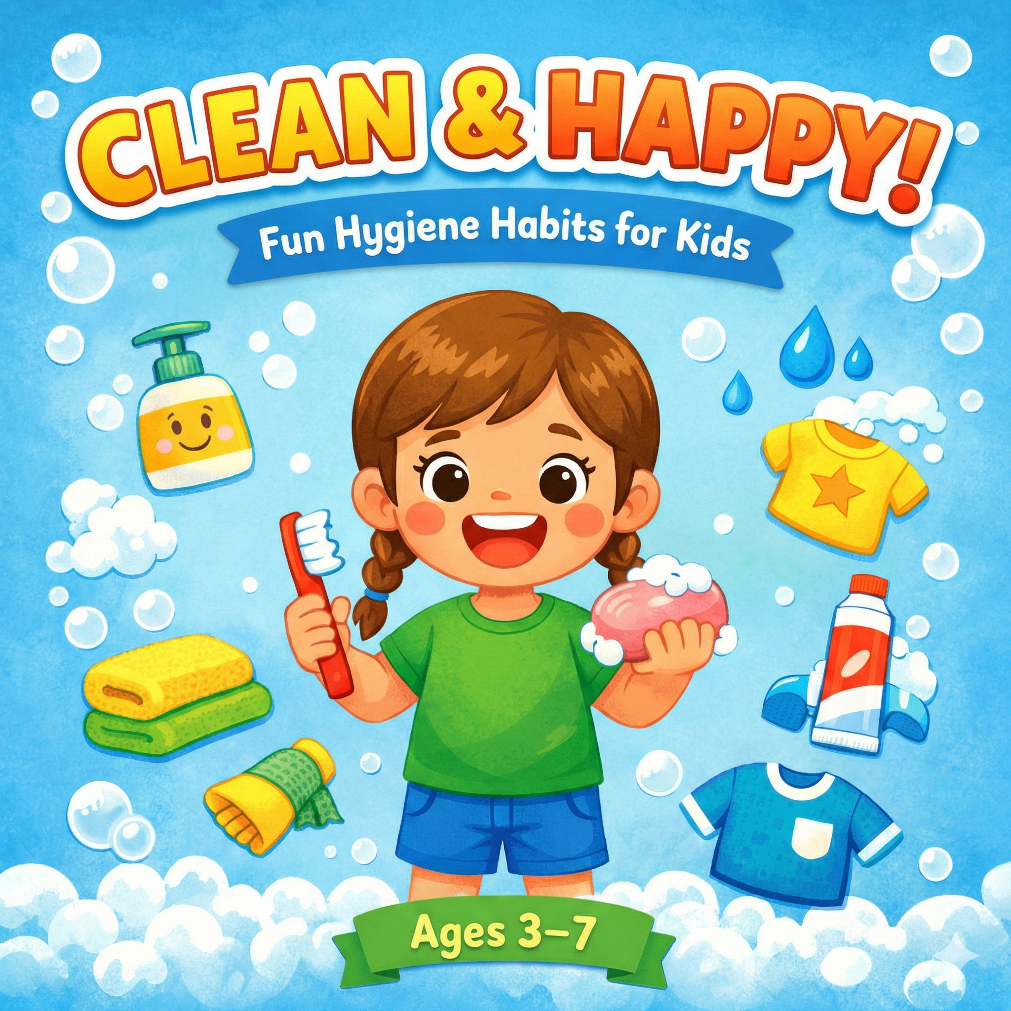 Clean & Happy! Fun Hygiene Habits for Kids (Ages 3–7)