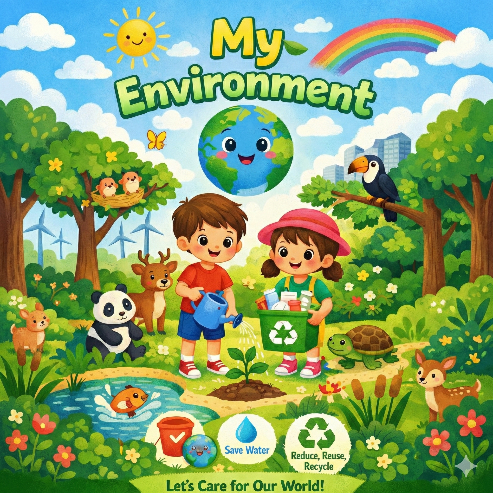 A Fun and Colorful Book to Teach Kids About Nature, Cleanliness & Saving the Earth