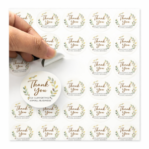 Custom Round Cut Sticker Sheets 12x18 Inch – Premium Vinyl or Paper Labels – Die Cut Circle Stickers for Branding, Packaging, Thank You Seals & Logo Labels – Bulk Printing Service