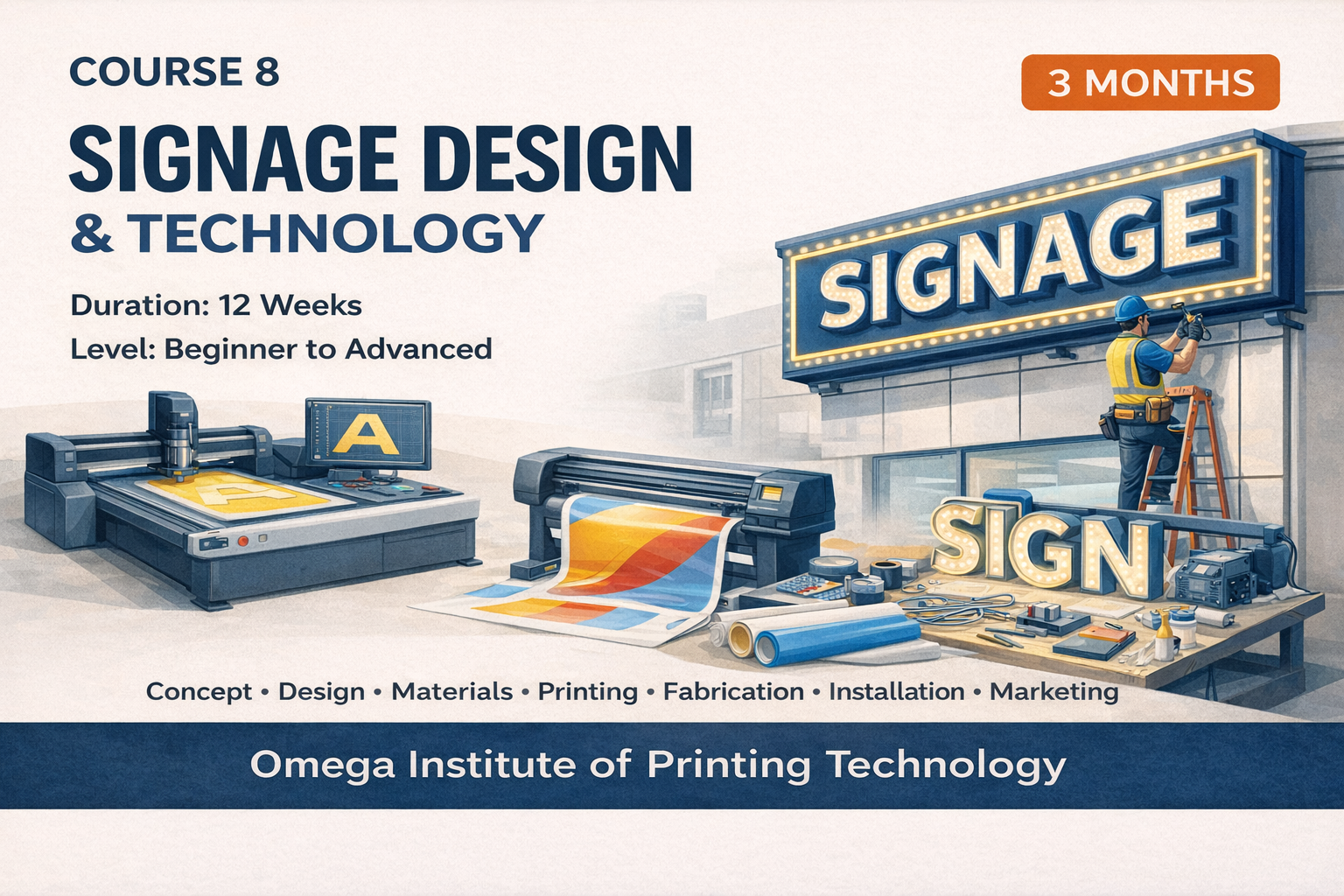 Certificate Course in Signage Design, Fabrication & Marketing