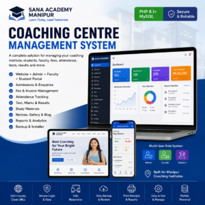 Coaching Centre Website and Management System PHP Script