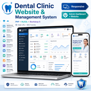 Dental Clinic Website & Management System PHP MySQL | SmileCare Manipur