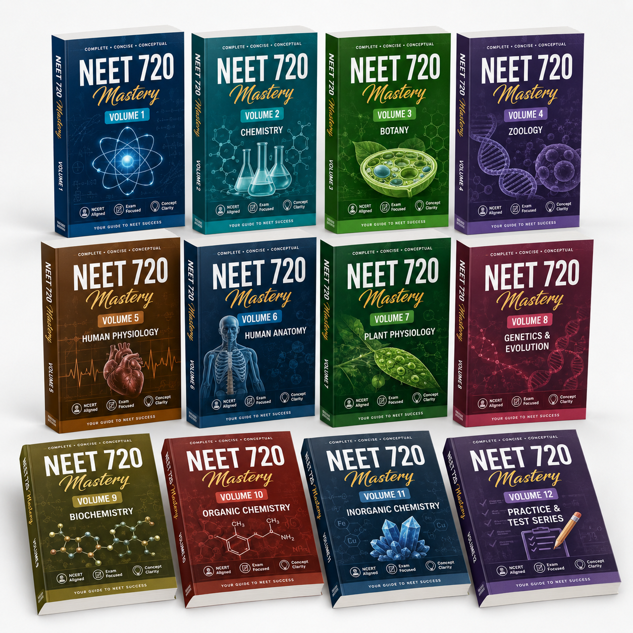 NEET 720 Mastery Complete 12-Volume Set | Physics, Chemistry & Biology | NEET-UG 2027