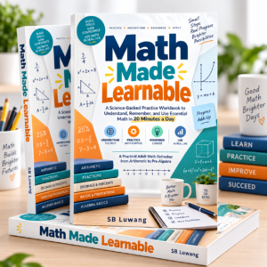 Math Made Learnable: A Science-Backed Practice Workbook to Understand, Remember & Use Essential Math in 20 Minutes a Day