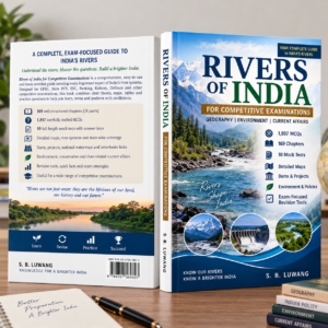 Rivers of India for Competitive Examinations by SB Luwang | Geography, River Systems, Dams, Maps, MCQs & 10 Mock Tests